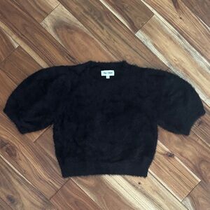 Women’s Day + Moon cropped black sweater, size Large-like new